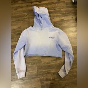 Madhappy Purple Ombré Cropped Sweatshirt Medium